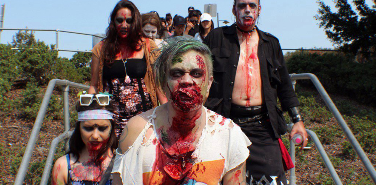 A cast of zombies. Photo: Nik Zane