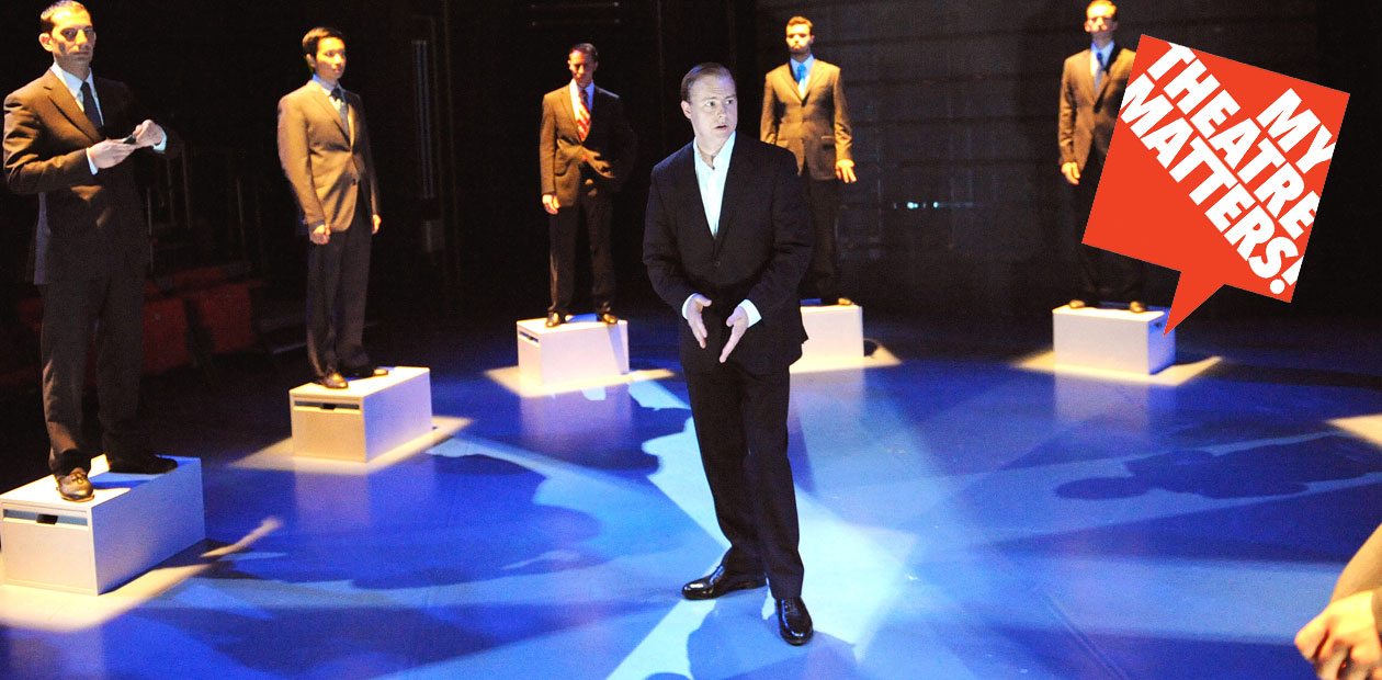 Samuel West in Enron at the Minerva, Chichester in 2009. Photo: Tristram Kenton