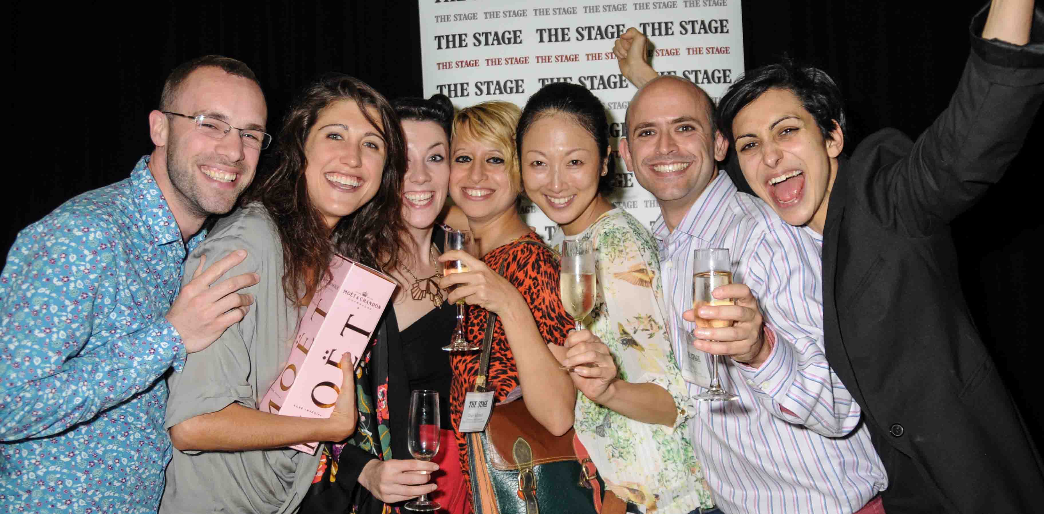 Theatre Ad Infinitum celebrate their win. Photo: Stephanie Methven