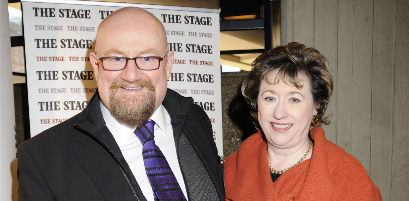 ATG joint chief executives Howard Panter and Rosemary Squire at The Stage New Year Party. ATG joint chief executives Howard Panter and Rosemary Squire at The Stage New Year Party.