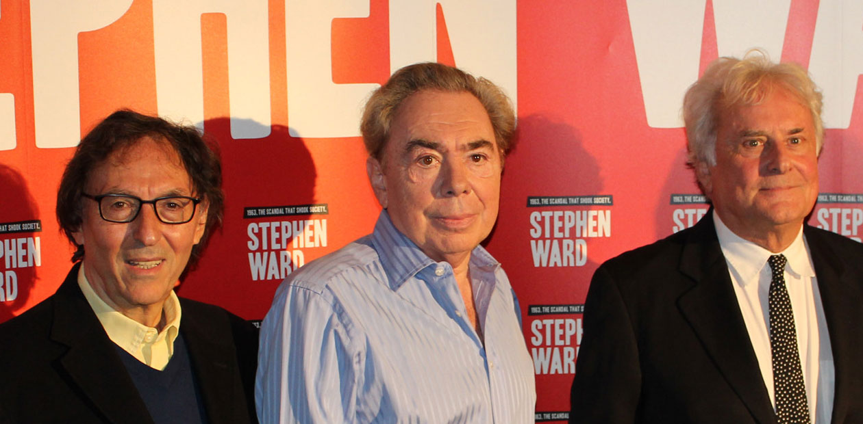 Don Black, Andrew Lloyd Webber and Richard Eyre at the launch of new musical Stephen Ward.