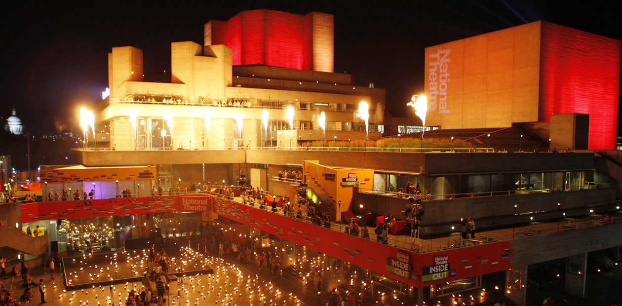The National Theatre and its Fire Garden which took place in summer 2012.