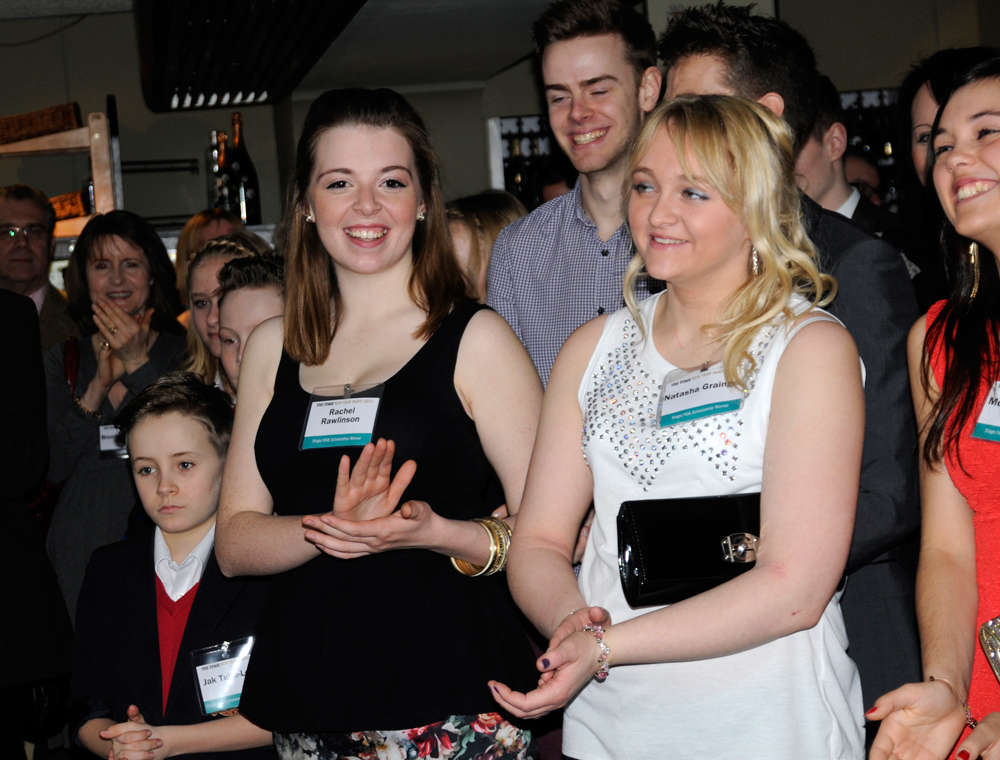 Our 2012 scholarship winners at The Stage New Year Party last year. Photo: Stephanie Methven