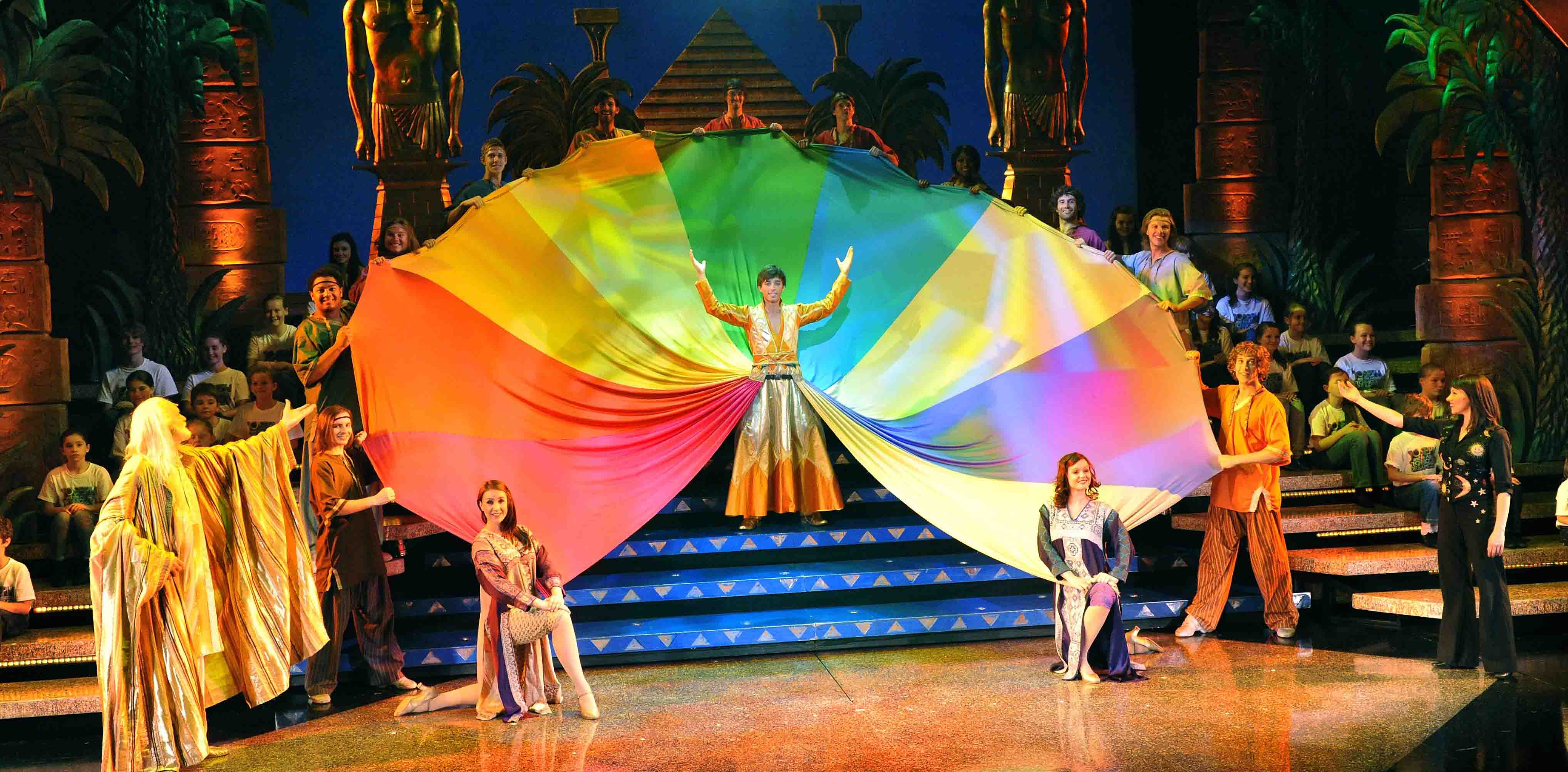 Keith Jack in the touring production of Joseph and the Technicolor Dreamcoat.