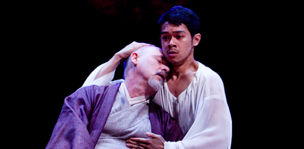 Graham Turner with Chris Lew Kum Hoi  in The Orphan of Zhao. Photo: Kwame Lestrade