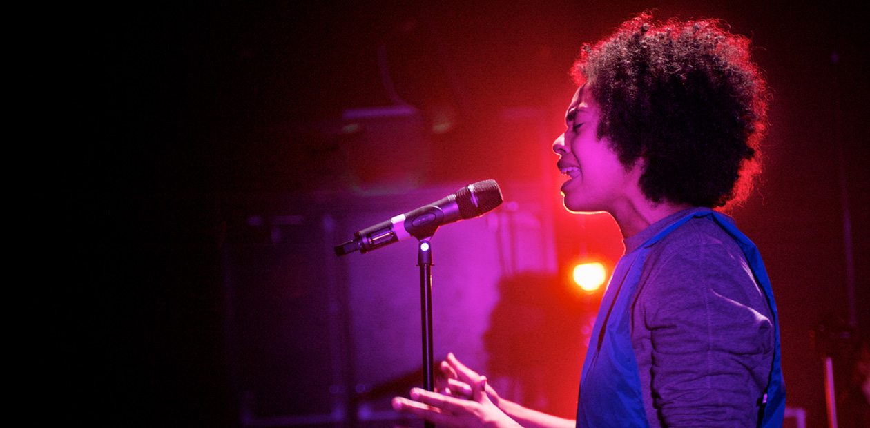 A scene from Hopelessly Devoted by Kate Tempest. Photo: Graeme Braidwood