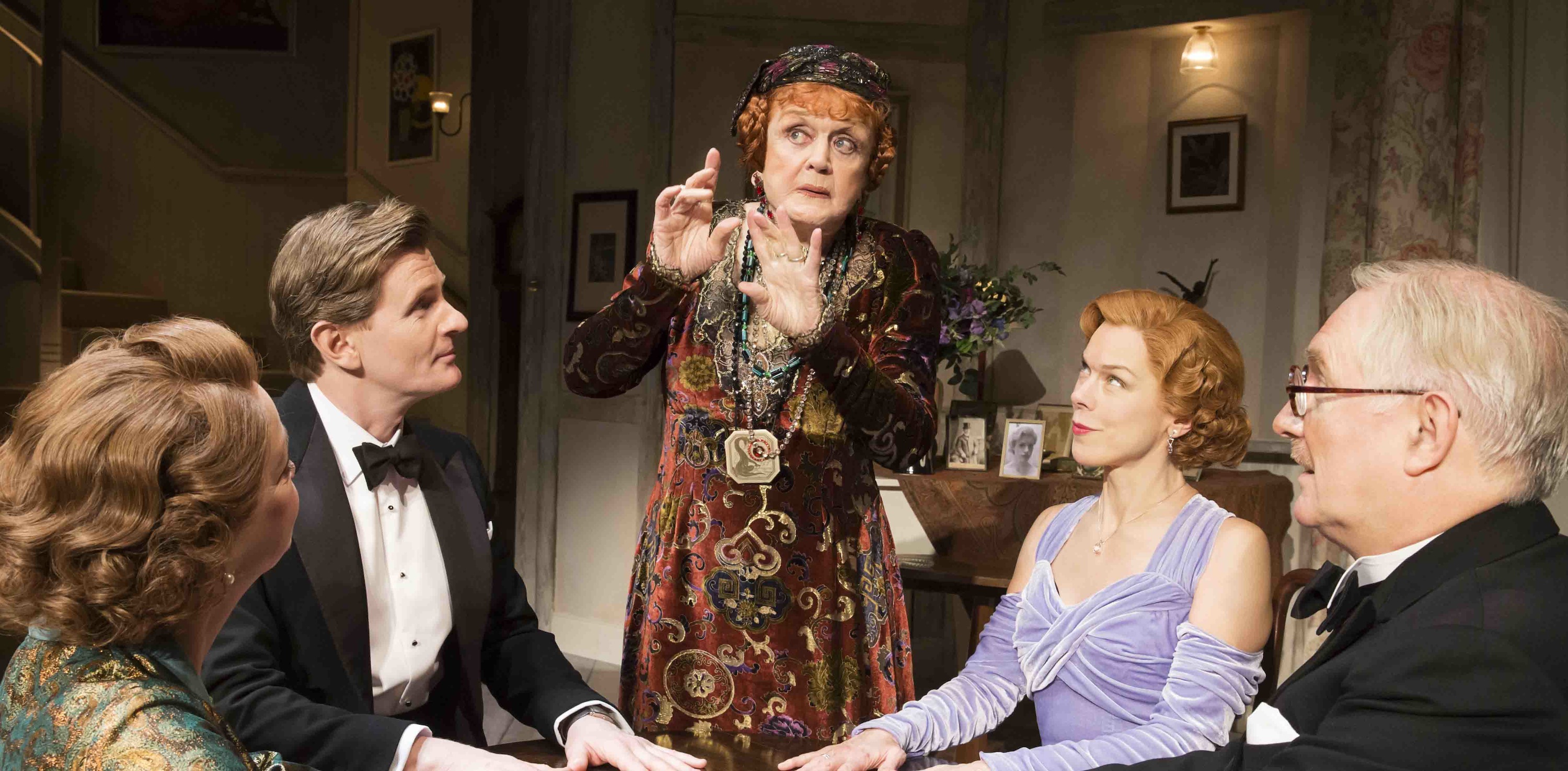 Angela Lansbury (centre) in Blithe Spirit. Photo: Johan Persson