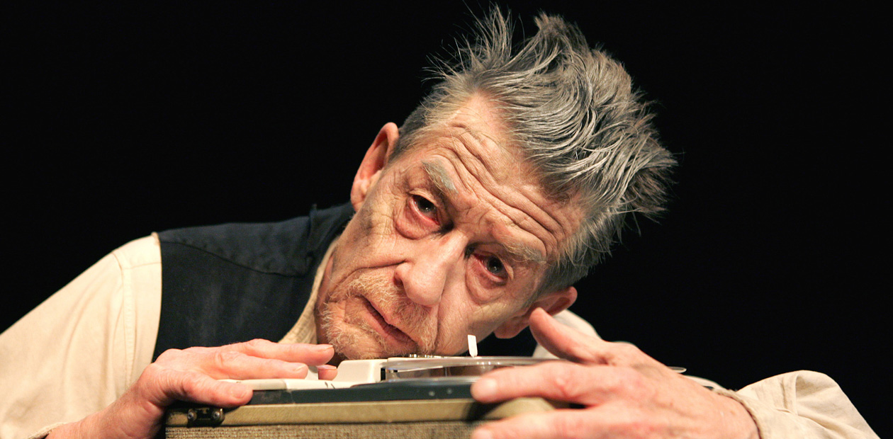 John Hurt in a production of Krapp's Last Tape. Photo:  Tristram Kenton