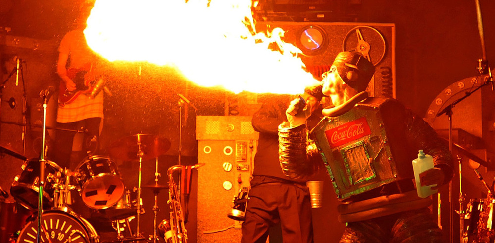 A scene from Return to the Forbidden Planet, which ran at the Queen's Theatre Hornchurch in 2012.  Photo: Nobby Clark