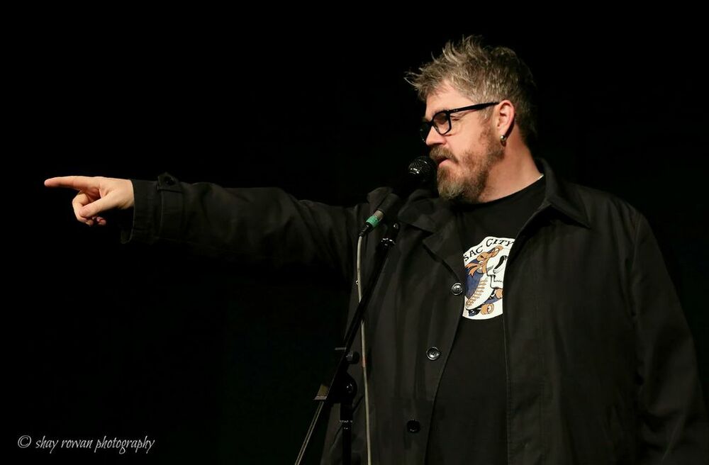 Comedian Phill Jupitus performing at the Greater Manchester Fringe. Photo: Shay Rowan