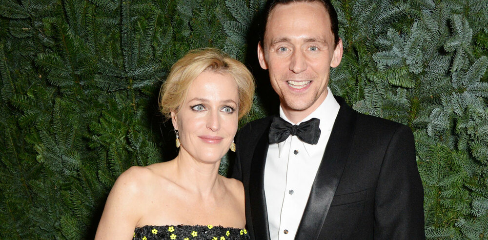 Worthy award winners Gillian Anderson and Tom Hiddleston at the 60th London Evening Standard Theatre Awards. Photo: Dave Benett