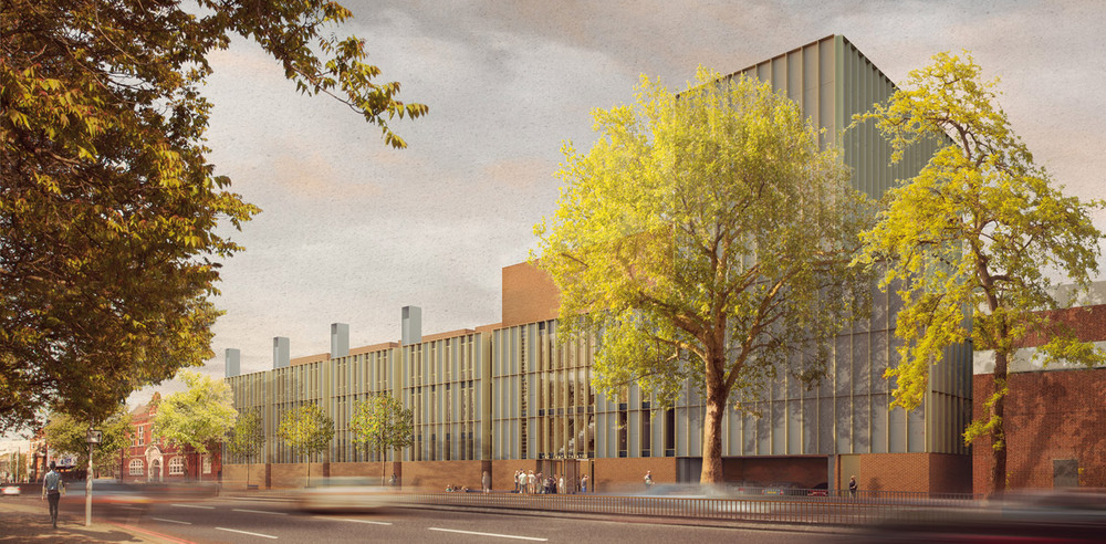 Artists impressions of the new LAMDA building, which will house two new theatres. Photo: Picture Plane