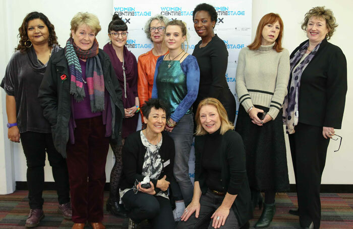 Speakers including Tanika Gupta, Janet Suzman and Rosemary Squire at the launch of the Women Centre Stage project in 2014. Photo: Gesine Garz