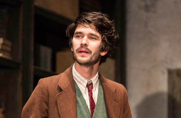 Ben Whishaw in Peter and Alice at the Noel Coward Theatre. Photo: Johann Persson.