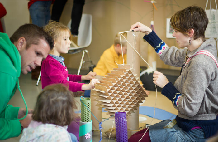 Family Arts Festival: the Bog Draw at the Arnolfini, Bristol. Photo:  Richard Coleman