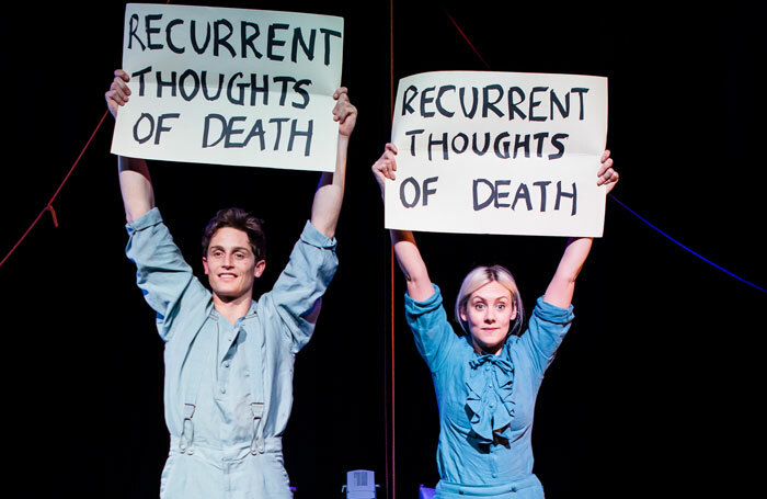 Tim Grayburn and Bryony Kimmings in Fake It 'Til You Make It. Photo: Richard Davenport