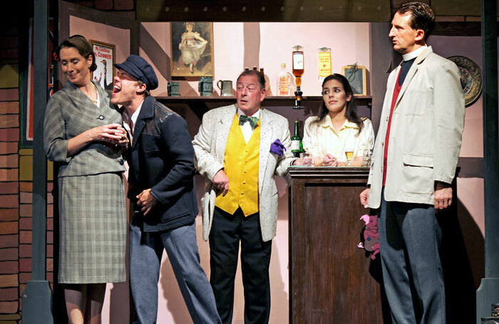 Sarah Ogley, Rikki Lawton, Clive Flint, Amy Christina Murray and Harry Gostelow in The Titfield Thunderbolt. Photo: Stephen Wolfenden
