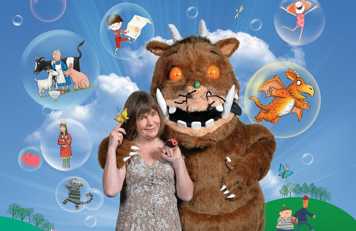 Julia Donaldson in Gruffalos, Ladybirds and Other Beasts with Julia Donaldson at Underbelly, Edinburgh. Credit: Steve Ullathorne