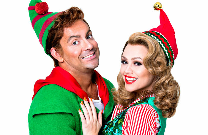 Ben Forster and Kimberley Walsh star in the West End's Elf. The show's audiences are set to pay the most expensive bundle for 
show extras, with the combined cost of a programme, ice cream and glass of wine amounting to &pound;18.50. Photo: Matt Crockett