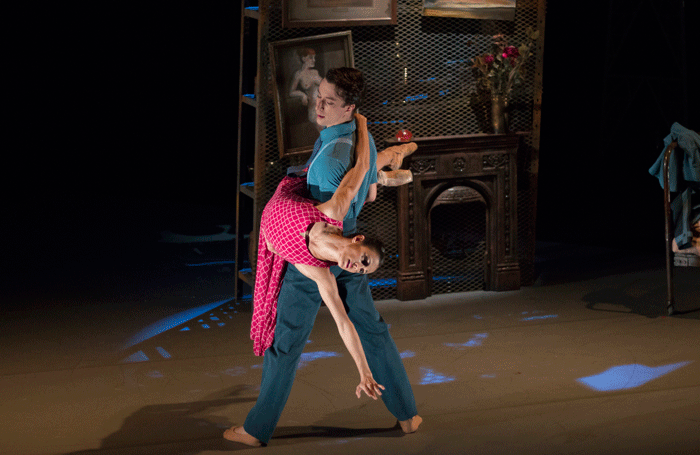 Tobias Batley and Martha Leebolt in 1984 at the West Yorkshire Playhouse, Leeds. Photo: Lauren Godfrey.