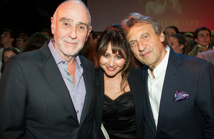 Claude-Michel Schonberg (left) at the Les Miserables 30th anniversary on October 8, 2015. Photo: Dan Wooller