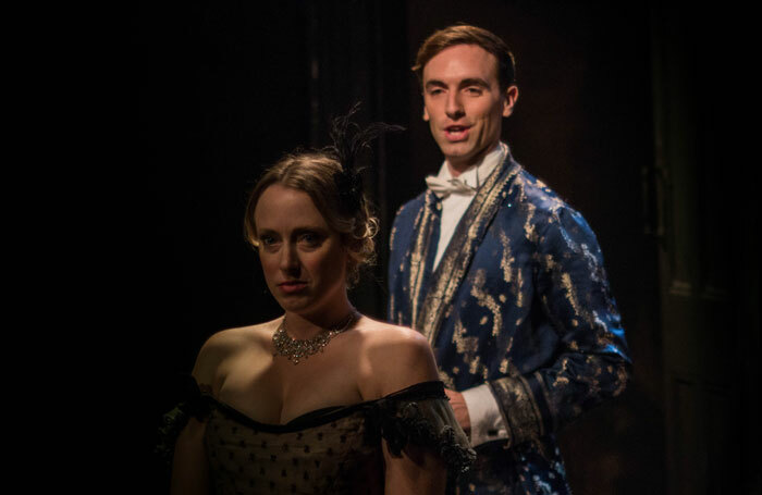 Emily Lynne and Lewis Asquith in Romance, Romance at the Landor Theatre. Photo: Sofi Berenger