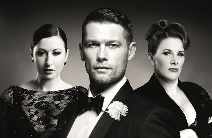 Hayley Tamaddon, John Partridge and Sam Bailey, who will star in Chicago. Photo: Dewynters