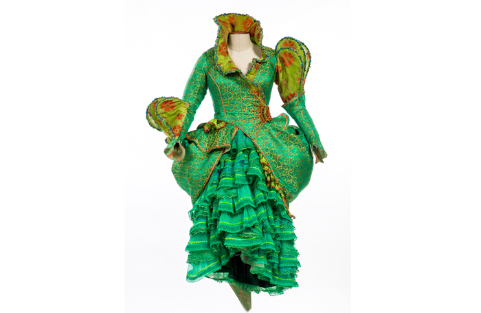 This costume from Wicked appeared in the Dressed by Angels exhibition. Photo: Alpesh Rabadia Photography