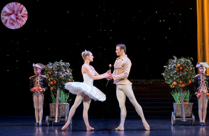 Bethany Kingsley-Garner and Christopher Harrison in Cinderella at the Festival Theatre, Edinburgh. Photo: Andy Ross