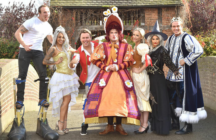 The cast of Jack and the Beanstalk at York's Grand Opera House