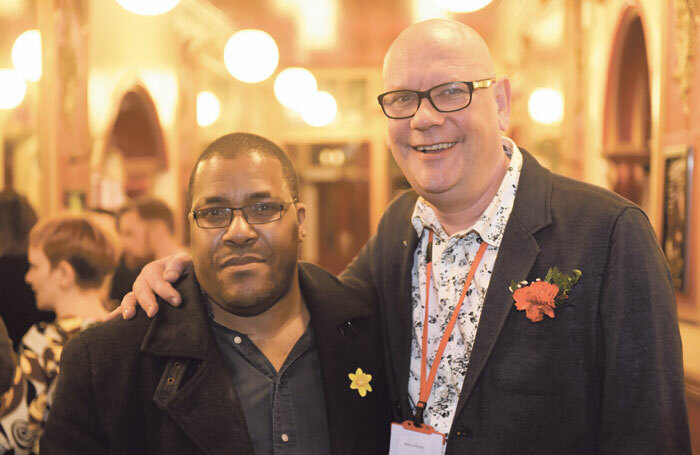 Playwright Roy Williams (left) with director Marcus Romer