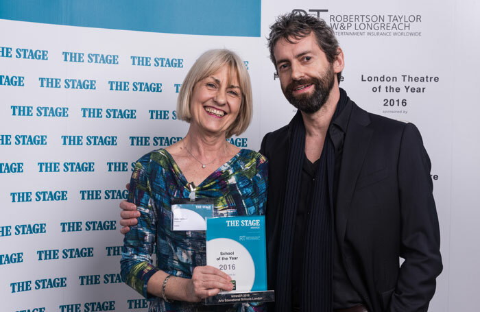Jane Harrison from ArtsEd and Robert Delamere from Digital Theatre. Photo: Alex Brenner