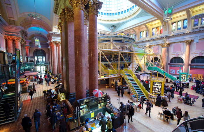 The interior of the Royal Exchange Theatre, Manchester The interior of the Royal Exchange Theatre, Manchester