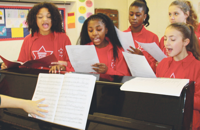 Students at Barbara Speake Stage School