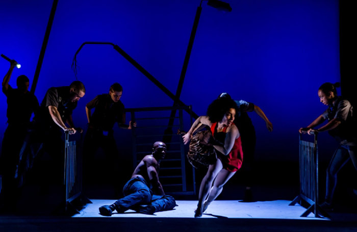 Dean Stewart and Natalie Nicole Jones in The Jung;e Book at theatre Royal Windsor. Photo: Richard Davenport