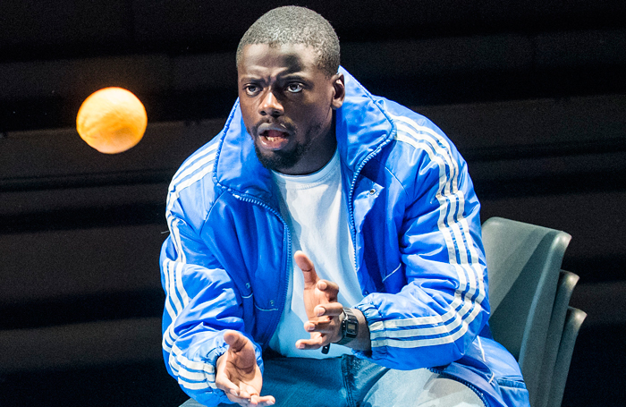 Daniel Kaluuya in Blue/Orange at the Young Vic. Photo: Tristram Kenton