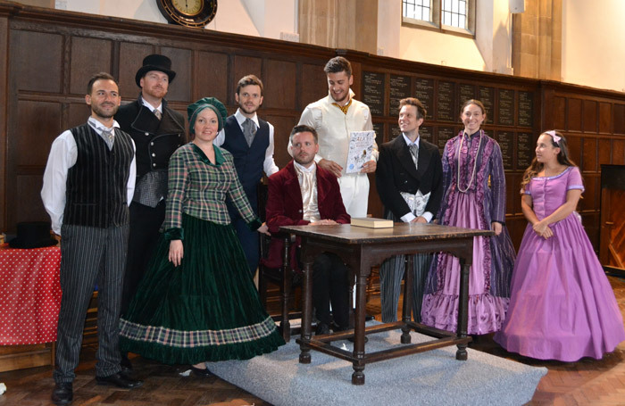 The company of CLD: The Real Lewis Carroll at St Columba's, Oxford. Photo; Melanie and Ellie Clarke-Jacques.