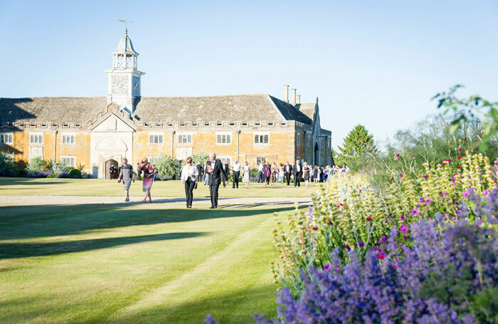 Audience members at Nevill Holt Hall