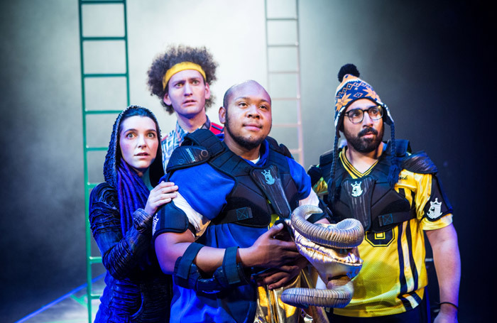 The cast of Jason and the Argonauts at Unicorn Theatre, London. Photo: Helen Murray