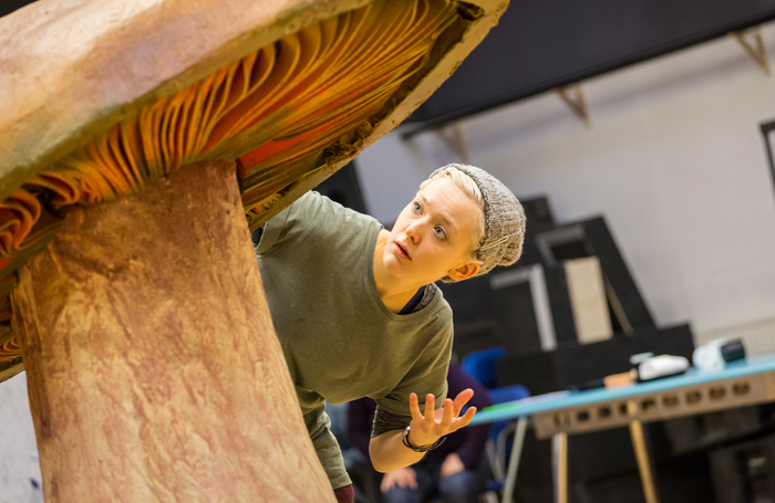 Jess Peet in rehearsals for Alice&rsquo;s Adventures in Wonderland at the Royal Lyceum Theatre, Edinburgh. Photo: Aly Wight