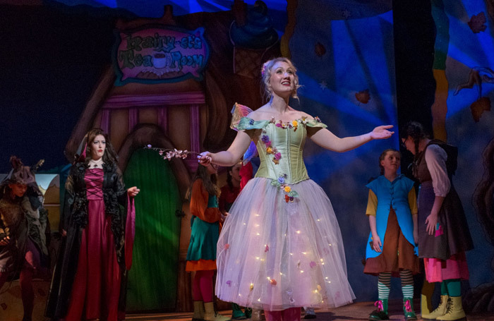 Brit Lenting and Leonie Spilsbury in Beauty and the Beast at Theatre Royal Bury St Edmunds