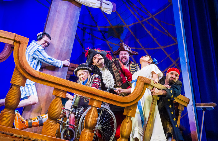 Scene from Peter Pan Goes Wrong, produced by The Stage Awards nominee Kenny Wax. Photo: Tristram Kenton