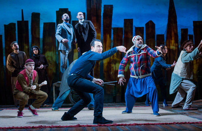 Ben Turner and the cast of The Kite Runner at Wyndham's Theatre, London. Photo: Robert Workman