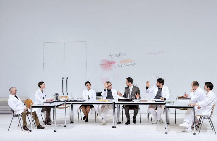 The cast of Professor&thinsp;Bernhardi at
Schaub&uuml;hne am Lehniner Platz, Berlin