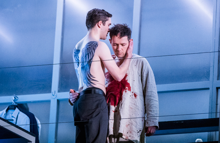 Iestyn Davies (right) in Written On Skinat the Royal Opera House. Photo: Tristram Kenton