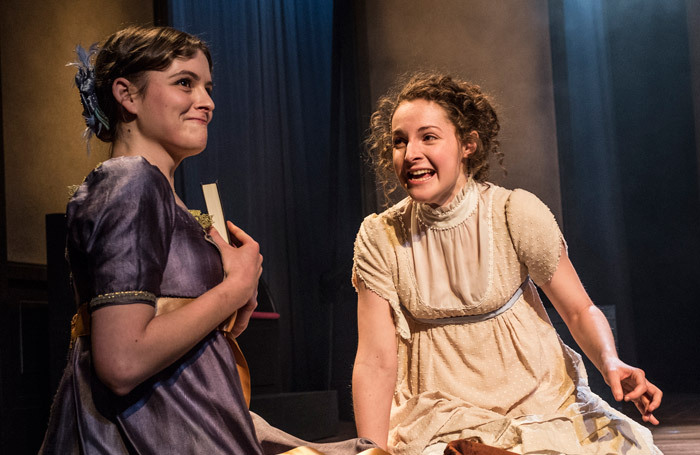 Annabelle Terry as Isabella Thorpe and Eva Feiler as Catherine Morland in Northanger Abbey