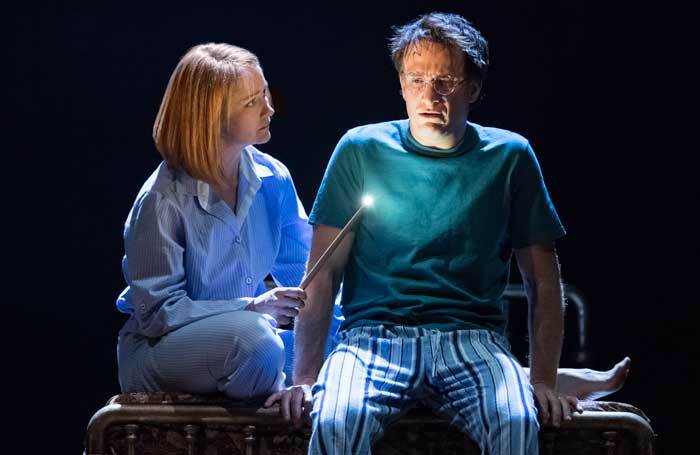 Poppy Miller and Jamie Parker in Harry Potter and the Cursed Child at the Palace Theatre, London. Photo: Manuel Harlan Poppy Miller and Jamie Parker in Harry Potter and the Cursed Child at the Palace Theatre, London. Photo: Manuel Harlan