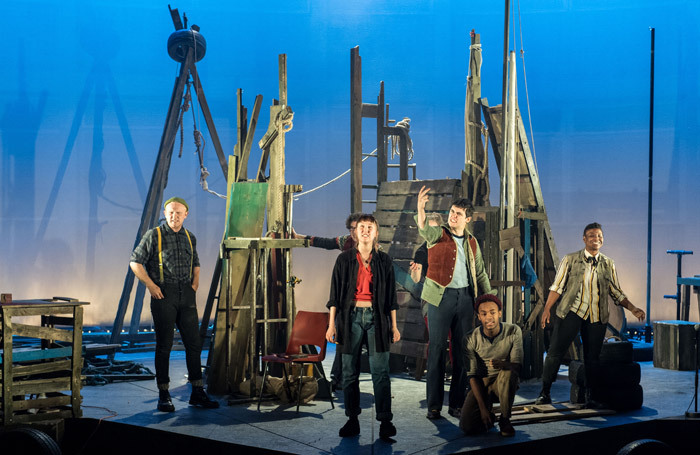 The cast of Junkyard at Bristol Old Vic. Photo: Manuel Harlan The cast of Junkyard at Bristol Old Vic. Photo: Manuel Harlan