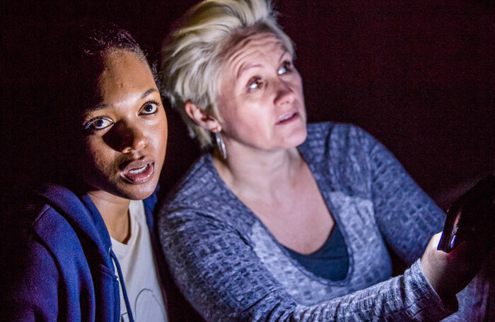 Debra Baker and Jessye Romeo in Big Guns at the Yard Theatre. Photo: Tristram Kenton Debra Baker and Jessye Romeo in Big Guns at the Yard Theatre. Photo: Tristram Kenton