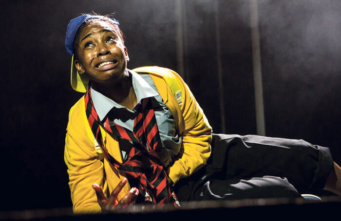 Seraphina Beh in the National Youth Theatre Rep company&rsquo;s production of&nbsp;Pigeon English at the Ambassadors Theatre, London, in 2016. Photo: Helen Murray